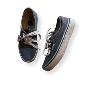 Vans blue canvas shoes